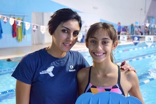 Valentina Crivello, baby campionessa di nuoto pinnato