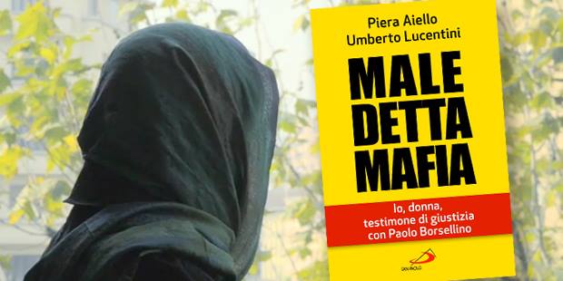 Piera Aiello a Santena per presentare il suo libro "Maledetta mafia"