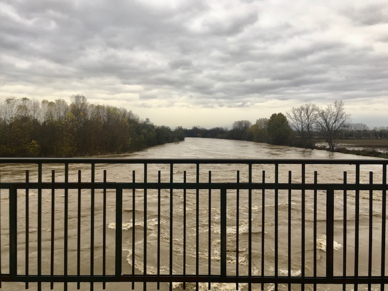 Ponte Po Carignano Villastellone rete stradale maltempo foto Il Carmagnolese