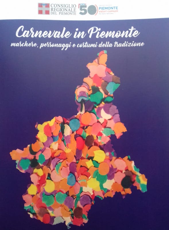 Re Peperone e Gran Siniscalco nel libro dedicato alle maschere in Piemonte