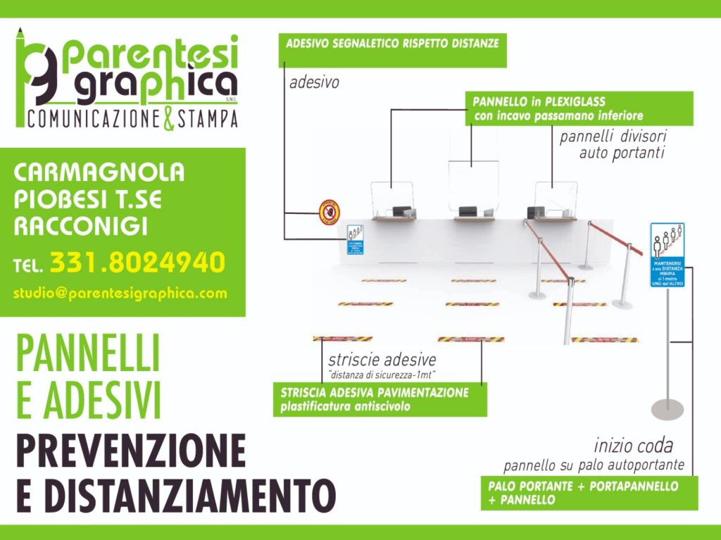 covid 19 segnaletica barriere distanziamento prevenzione