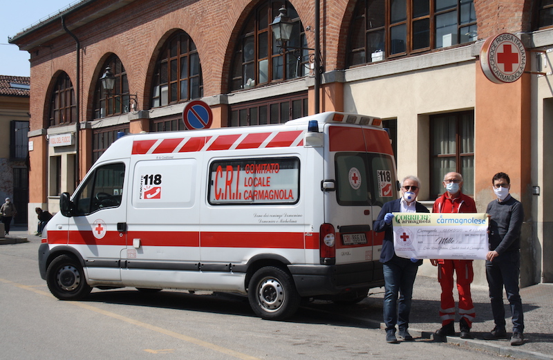 I mensili di Carmagnola insieme per aiutare la Croce Rossa contro il Covid-19