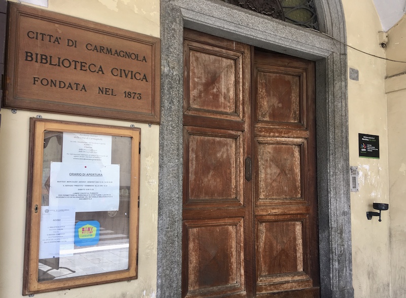 riparte la biblioteca civica di Carmagnola
