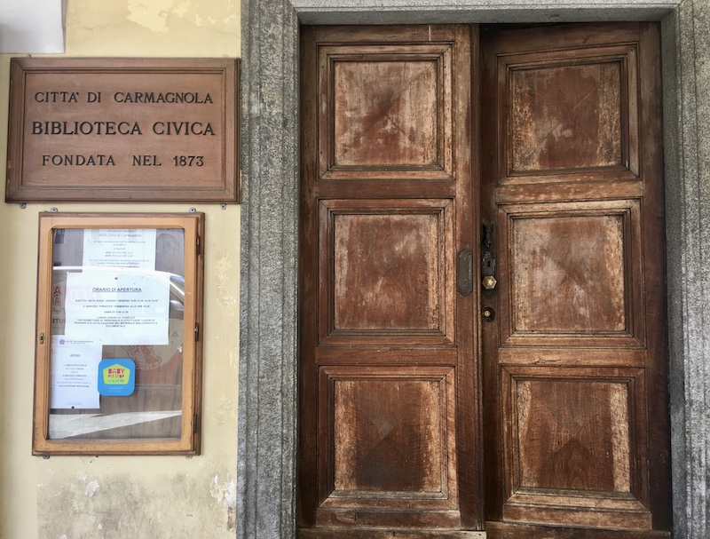 biblioteca carmagnola quando riapre prestito libri