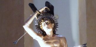 restauro statua lignea san sebastiano wiki