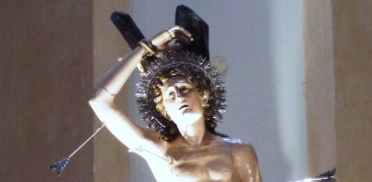 restauro statua lignea san sebastiano wiki