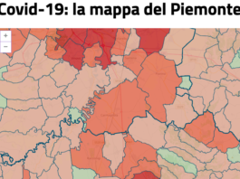 Covid mappa Piemonte contagi area Carmagnolese 20 ottobre