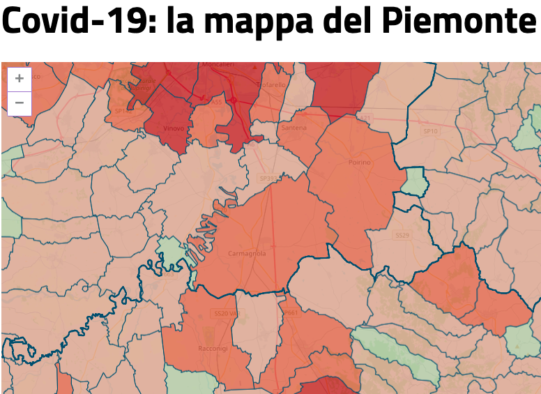Contagi Covid-19: la situazione aggiornata nel Carmagnolese