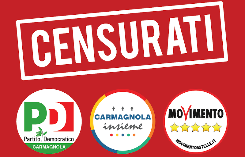 Carmagnola, duro scontro in Consiglio sull'ordine del giorno di PD e M5S