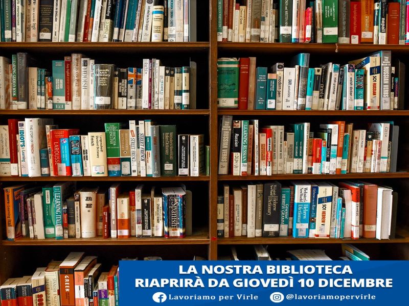 Virle riapre biblioteca