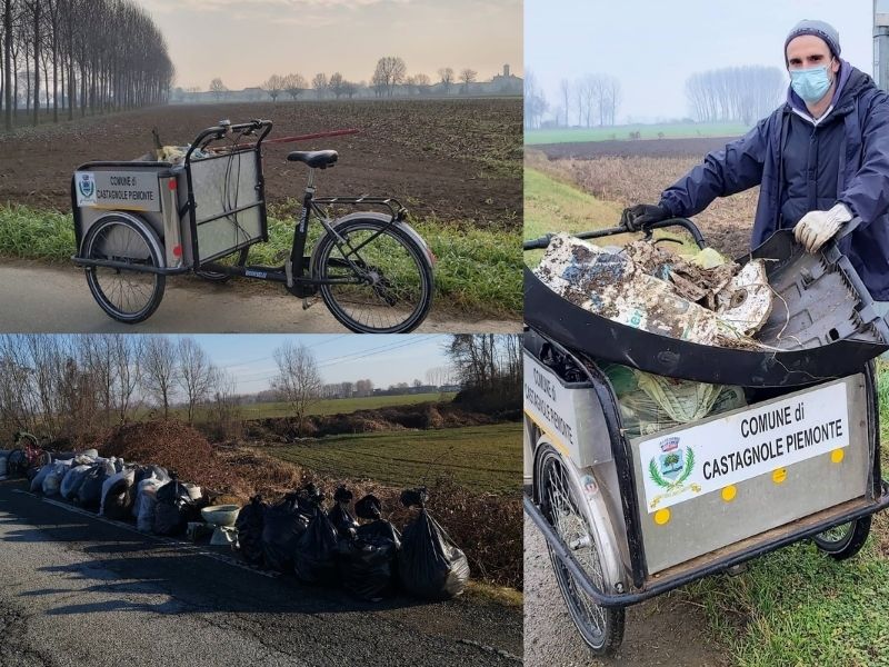 "Volontari anonimi per Castagnole", il gruppo che ha scelto di pulire l'ambiente dai rifiuti abbandonati