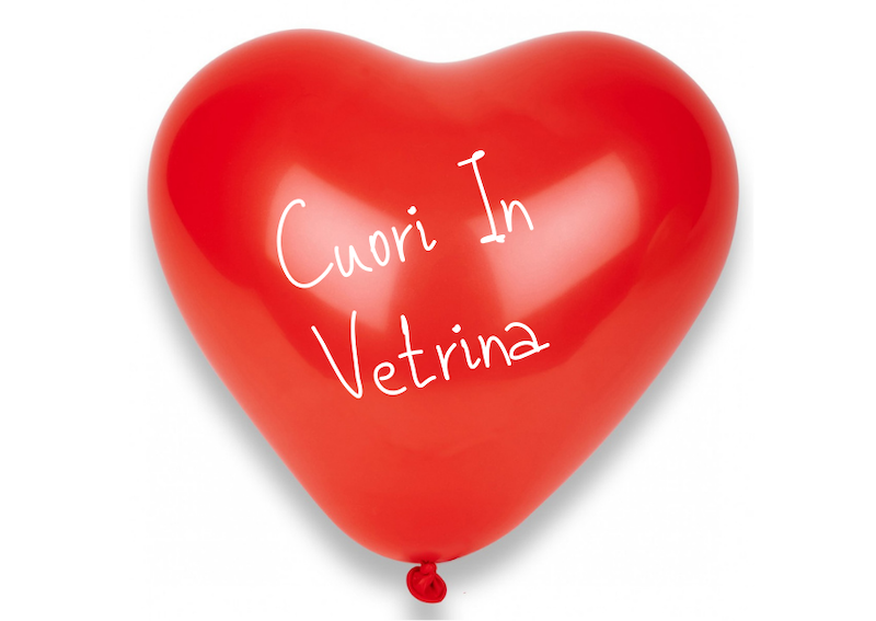 cuori in vetrina a carmagnola