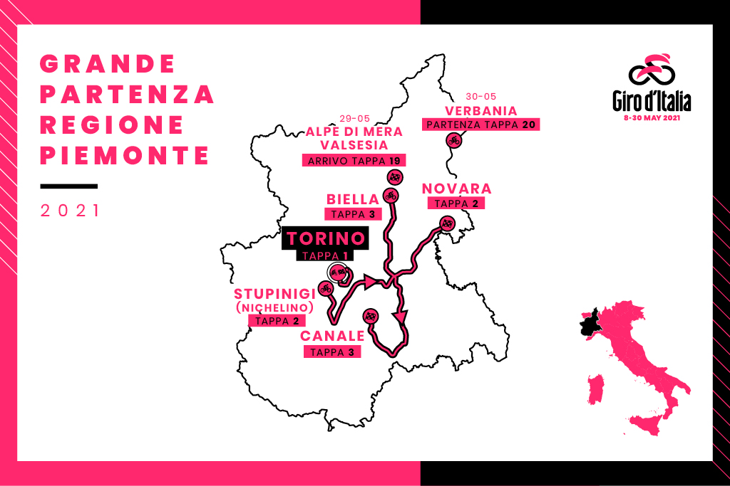 Giro d'Italia 2021, il Carmagnolese protagonista della Corsa Rosa