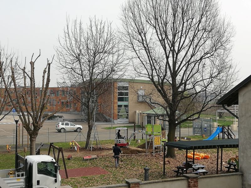 lavori parco giochi Piobesi