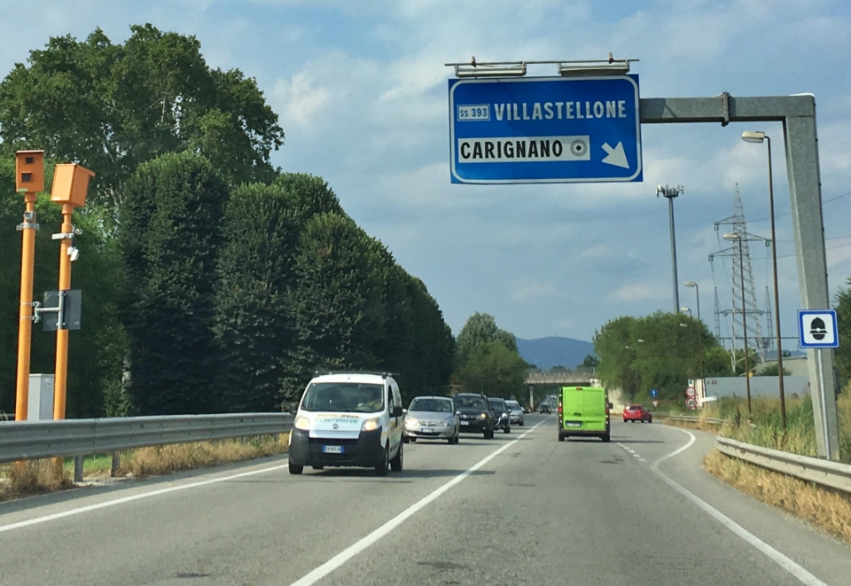 autovelox fisso Carignano multe