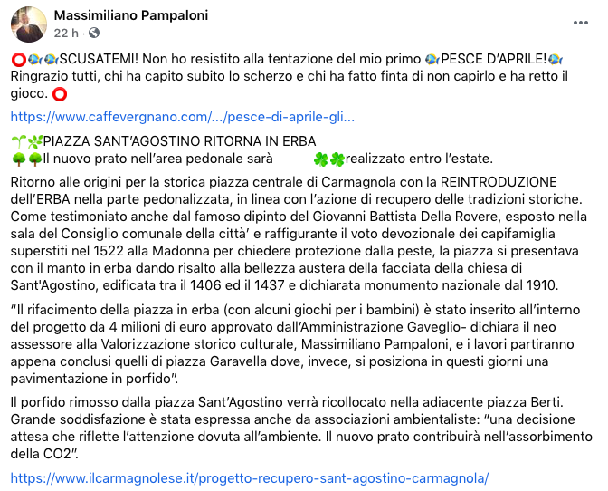 Pampaloni pesce d'aprile