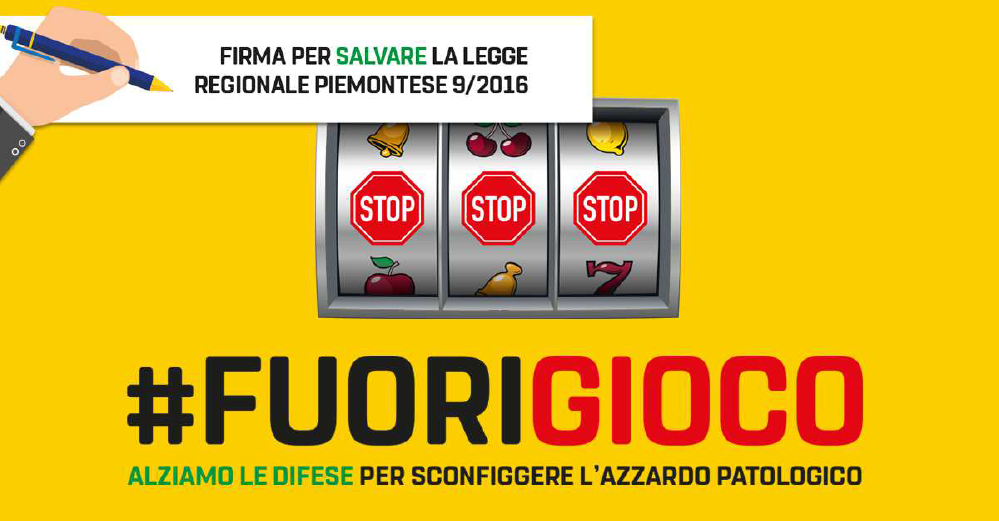 Raccolta firme gioco azzardo Carmagnola
