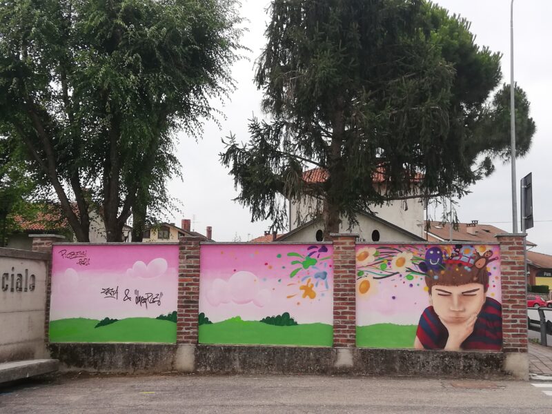 Piobesi si tinge di colori con il nuovo murales del "Museo a cielo aperto"