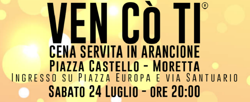 cena in arancione moretta