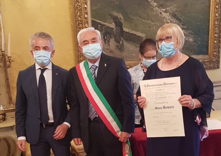 La carmagnolese Maura Romero nominata Cavaliere della Repubblica