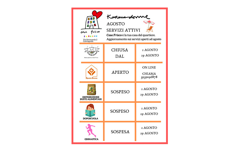 servizi Casa Frisco