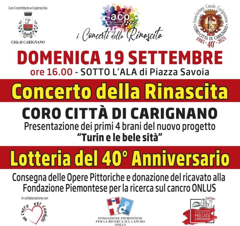 concerto della rinascita carignano