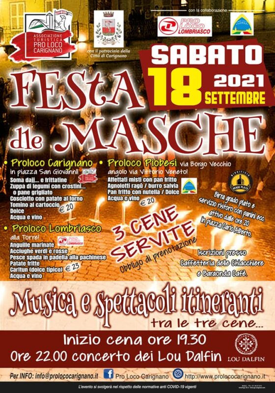festa del masche carignano 2021