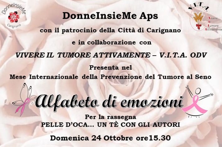 Carignano: DonneInsieme presenta il libro "Alfabeto di emozioni"