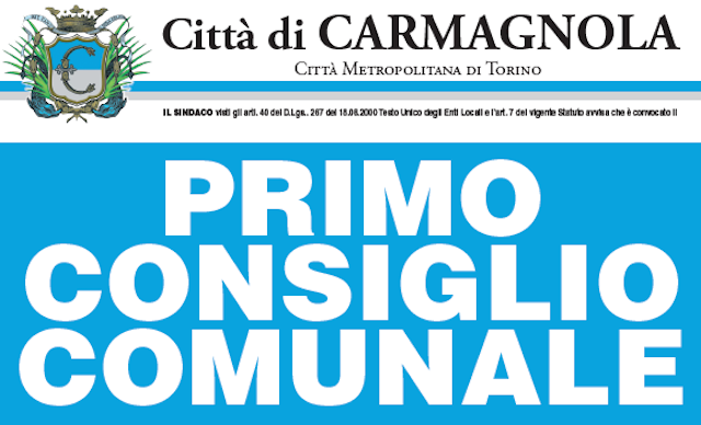 nuovo consiglio comunale carmagnola