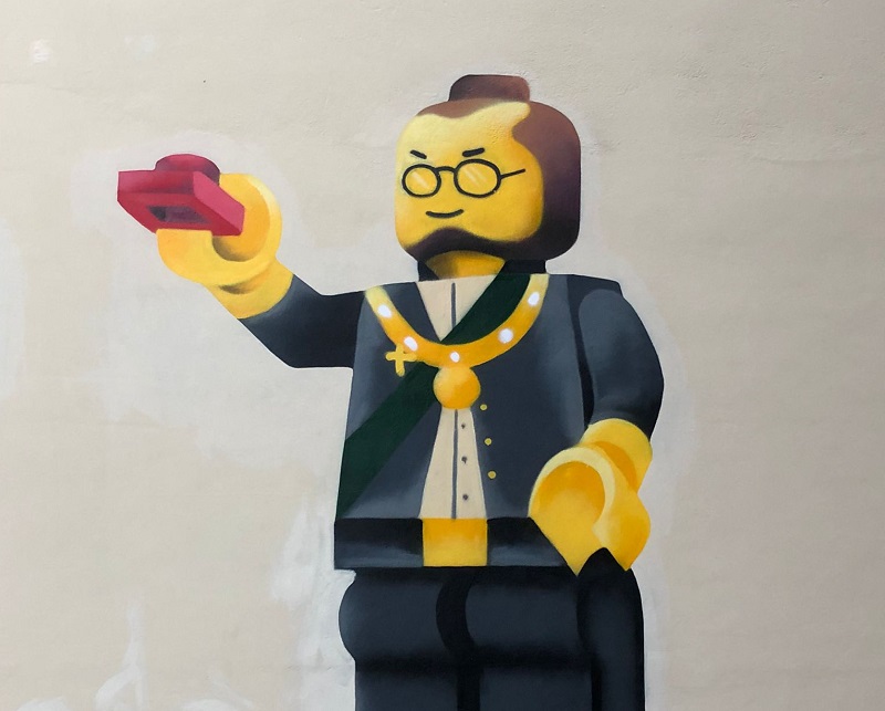Santena murales Cavour Lego