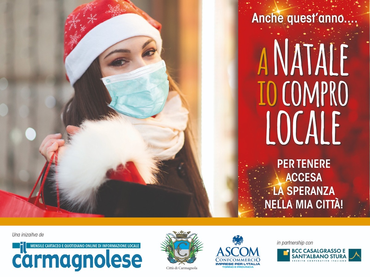 Torna l'iniziativa "A Natale io compro locale" a Carmagnola
