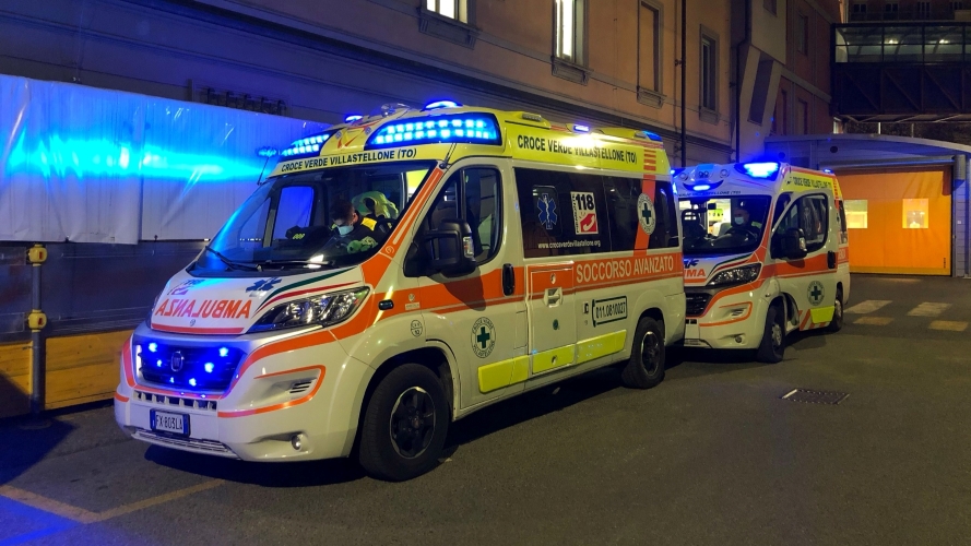Nuova ambulanza per la Croce Verde di Villastellone dalla Fondazione CRT
