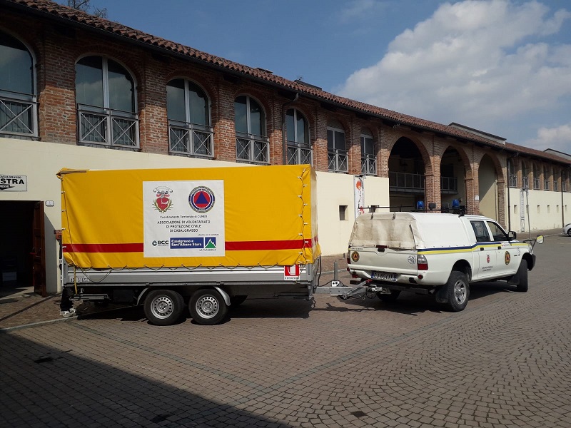 Raccolti oltre 1000 kg di beni per l'Ucraina a Casalgrasso