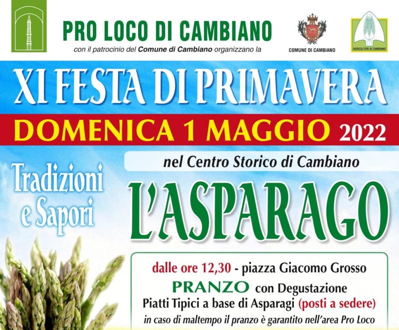 Cambiano, maggio si apre con la festa della primavera