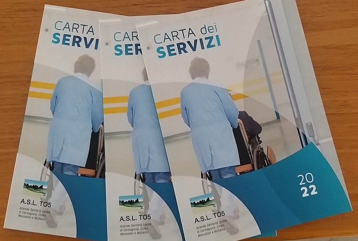 Pubblicata la nuova Carta dei servizi dell’Asl TO5