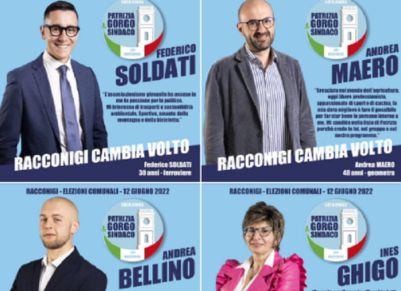 Racconigi candidati lista Gorgo