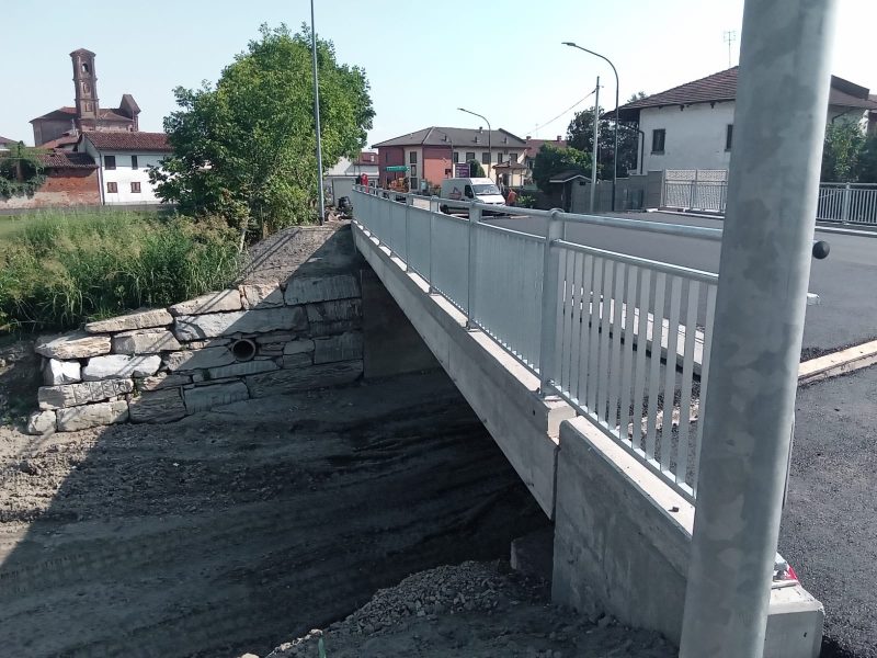 Virle, termina oggi il cantiere al ponte sul torrente Lemina-Oitana
