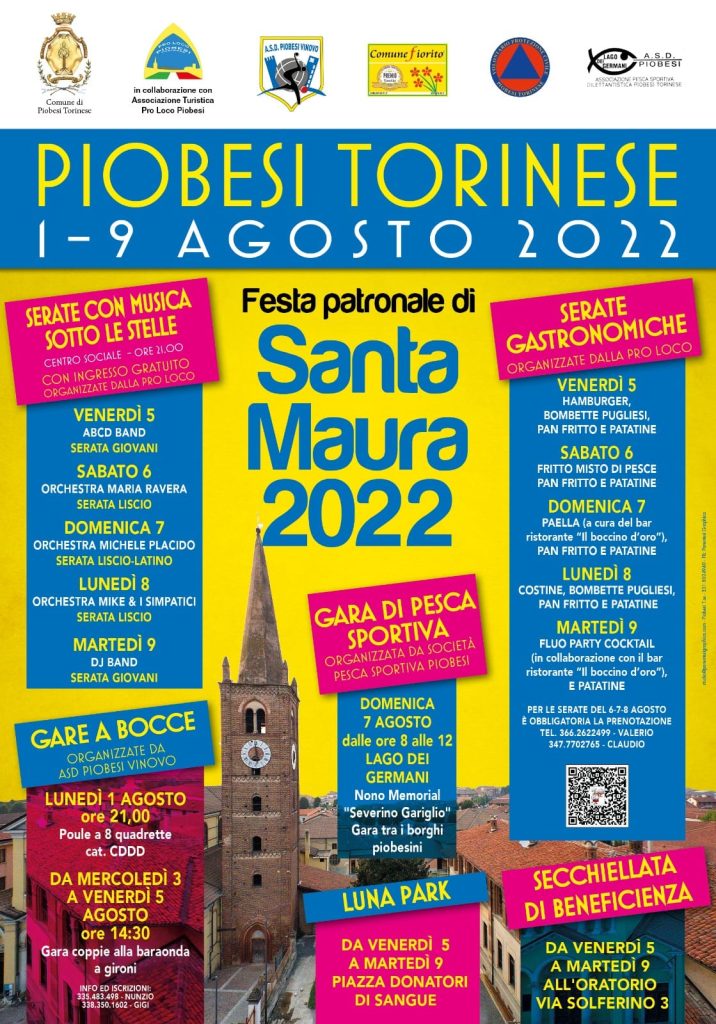 piobesi torinese santa maura festa patronale pro loco