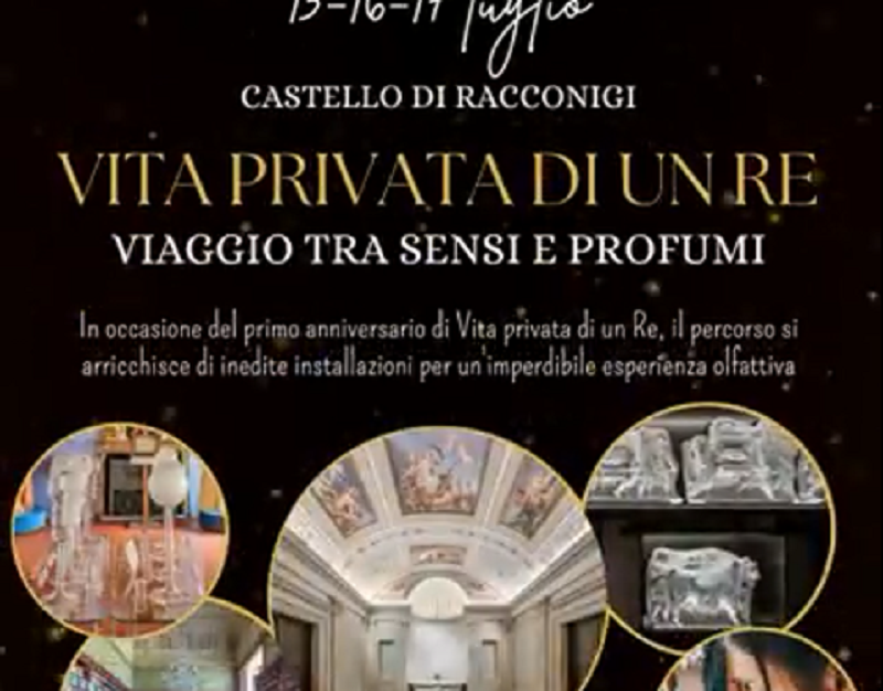 Racconigi, un viaggio tra i profumi nel percorso "Vita privata di un re"