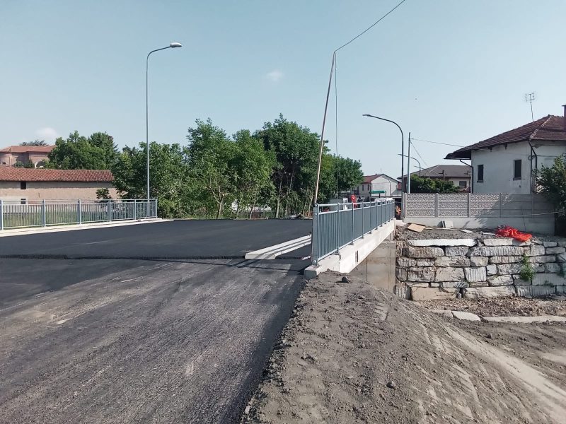 Virle, terminano i lavori al nuovo ponte sul Lemina-Oitana