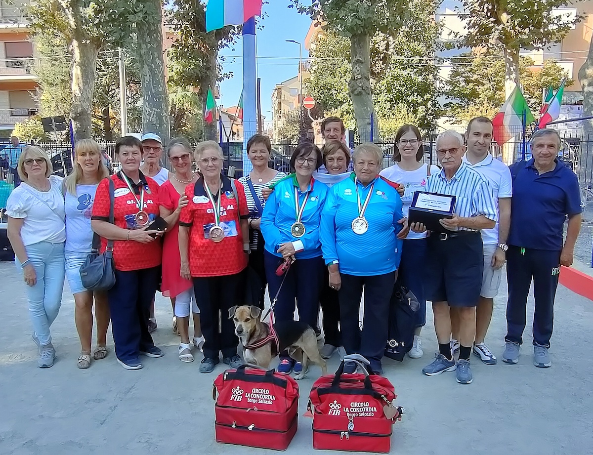 La Concordia di Salsasio brilla ai campionati femminili di bocce