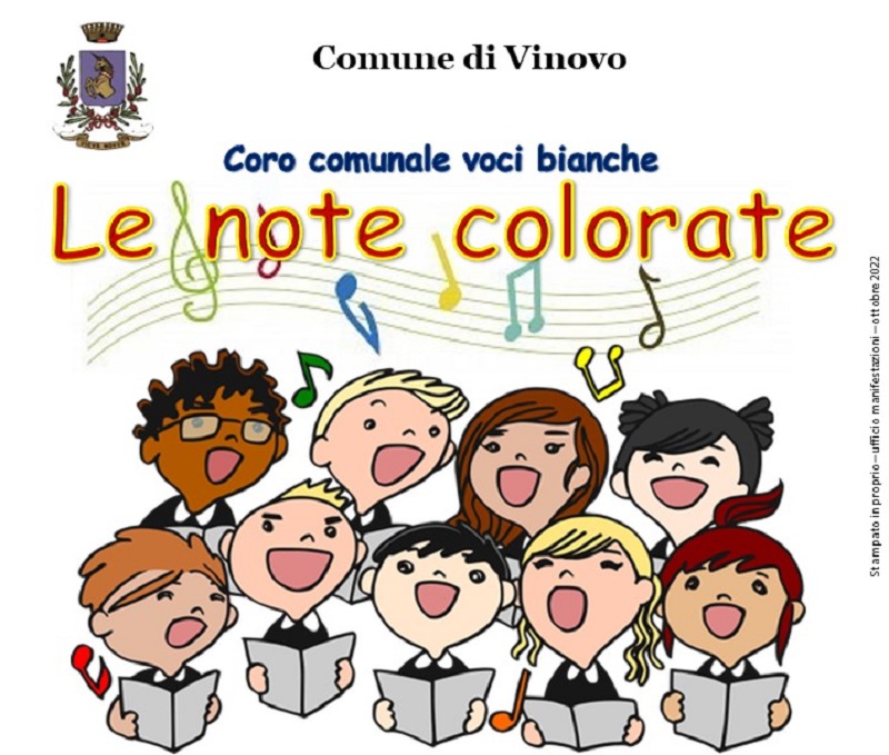 Vinovo: aperte le iscrizioni al coro di voci bianche "Le note colorate"