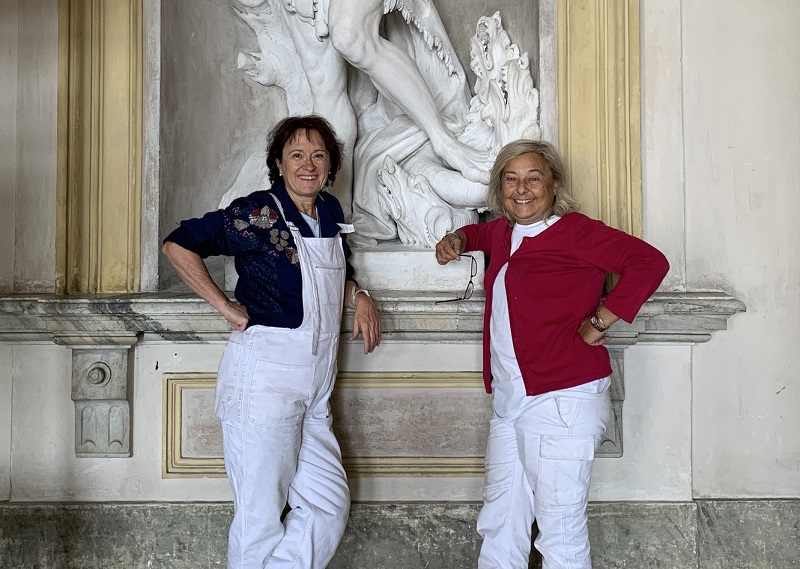 Castello di Racconigi: conclusi gli interventi alle statue del Salone d'Ercole