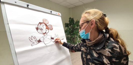 castagnole piemonte lara molinari laboratorio disegno disney topolino il chisolino andrea laruffa