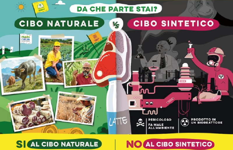Anche Casalgrasso sostiene la petizione Coldiretti contro il cibo sintetico