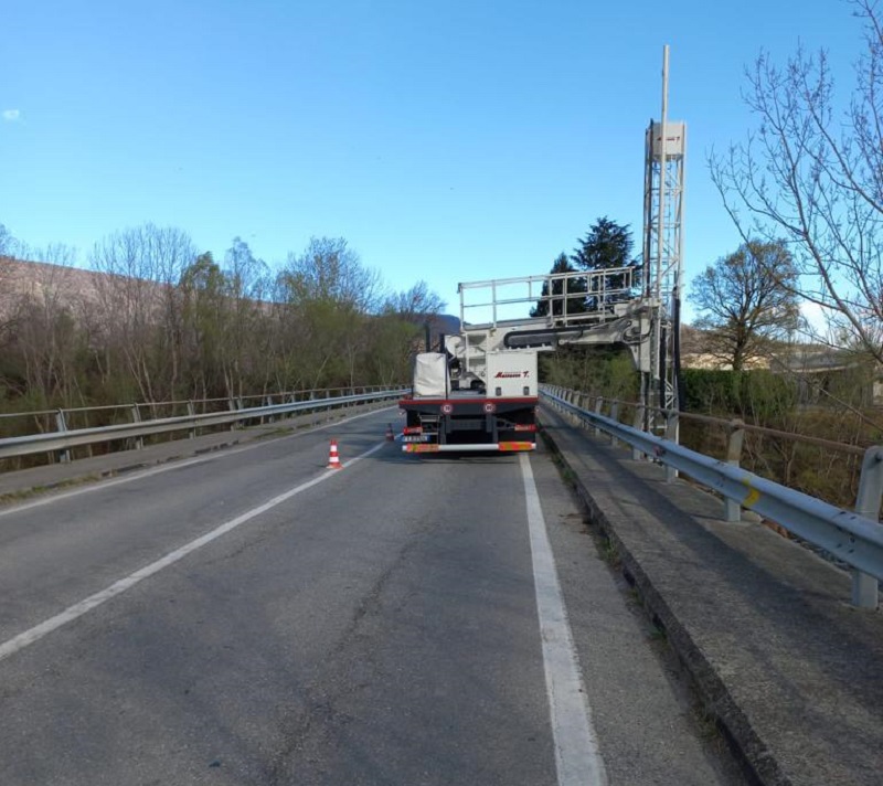 Pancalieri, controlli al ponte sul Po da parte di Città metropolitana