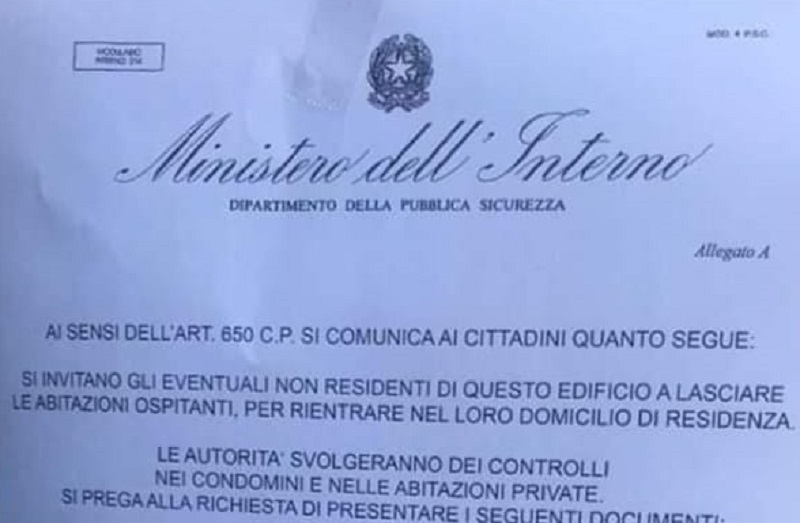 Tentate truffe a Villastellone con un falso comunicato del Ministero