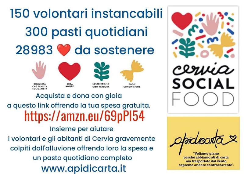"Spesa sospesa", Api di Carta Aps di Poirino in supporto dell'Emilia