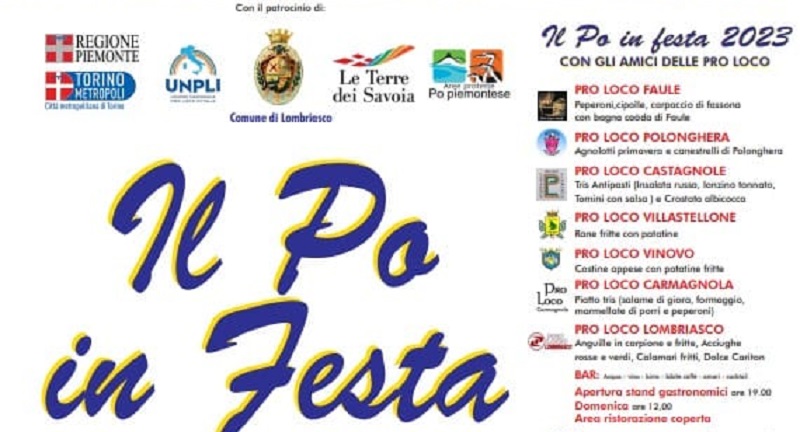 A Lombriasco torna la manifestazione "Il Po in Festa"