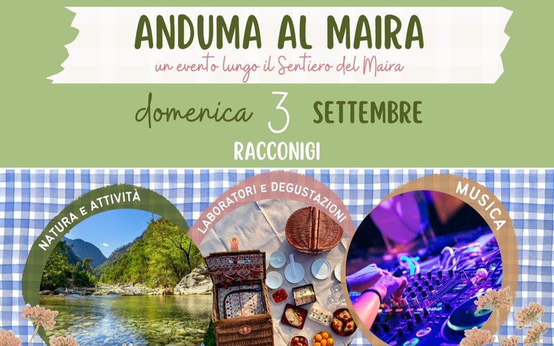 Il 3 settembre a Racconigi la prima edizione di “Anduma al Maira”